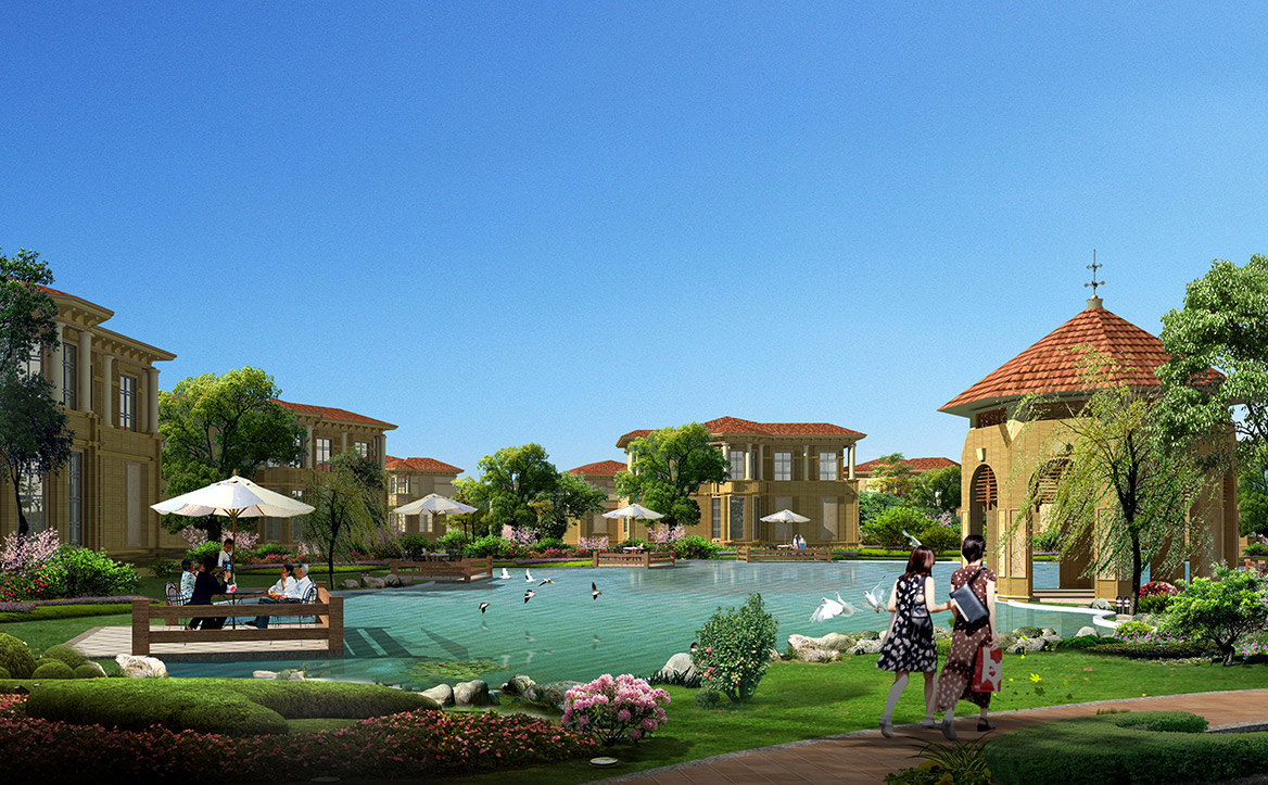 小區園林景觀設計圖片