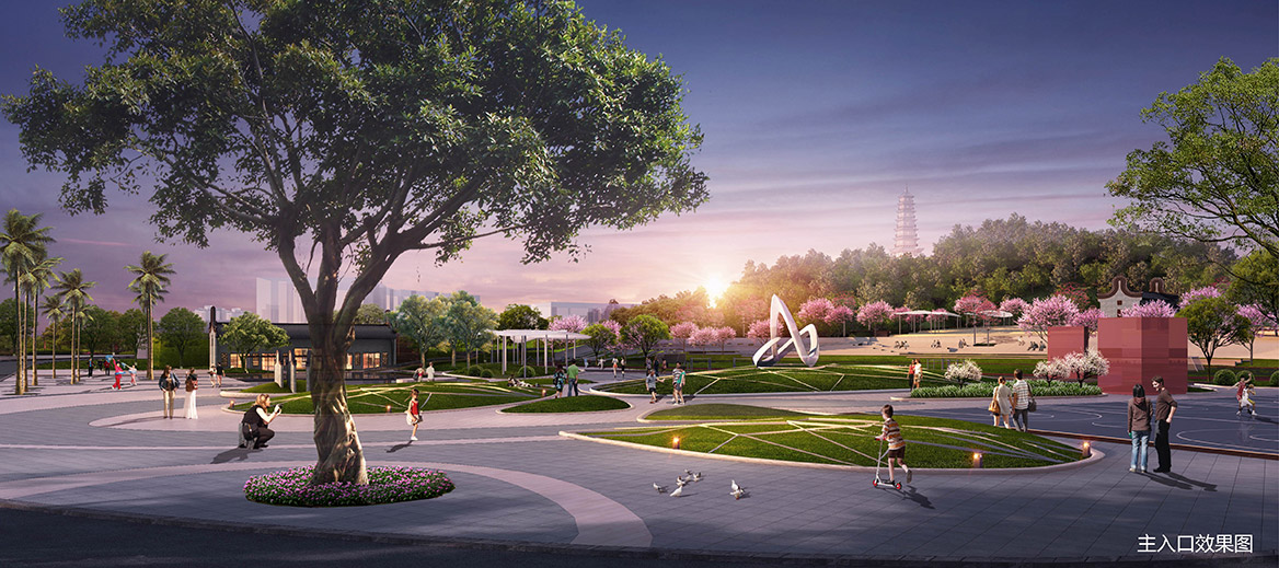 東莞市橋頭鎮體育文化公園規劃設計圖3